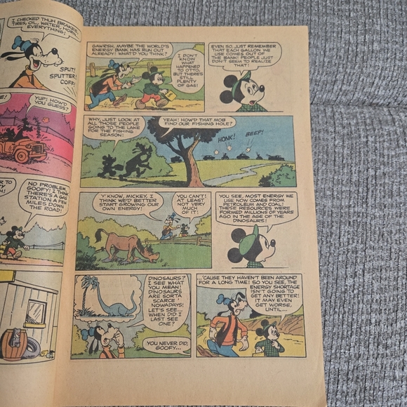 Mickey Mouse and Goofy Explore Energy Comics 1976 Vintage Book - Picture 4 of 8